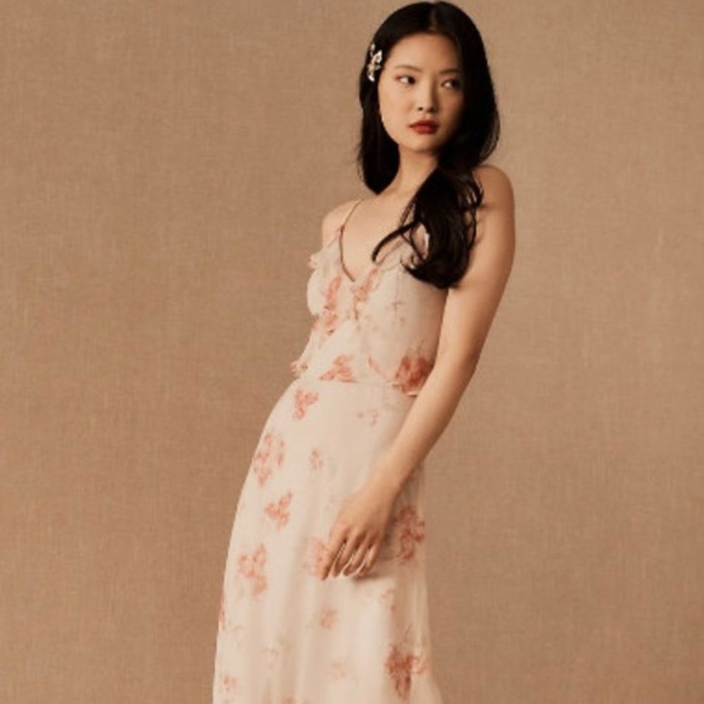 BHLDN Clare Dress, Size 4 and 6, Blush Color